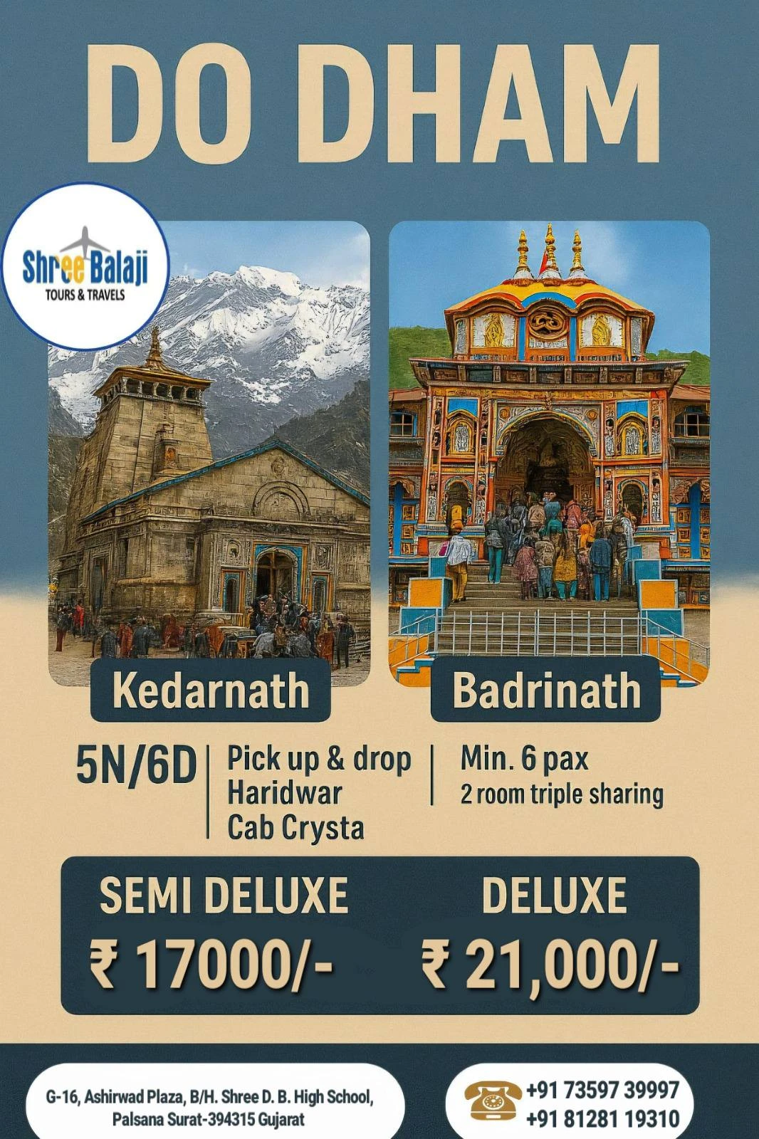 Do Dham Yatra Package trip poster