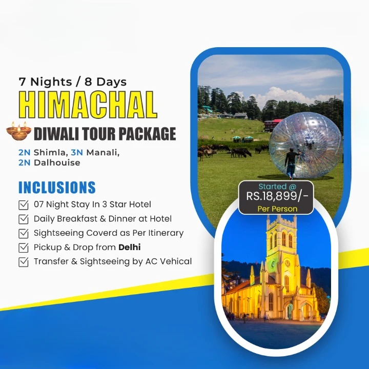 Himachal Diwali Tour  Package trip poster