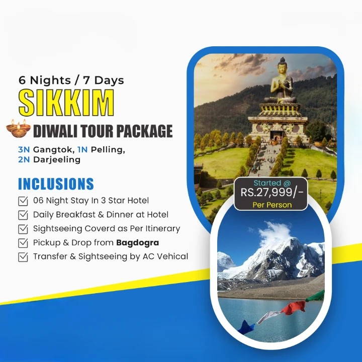 Sikkim Diwali Tour Package trip poster
