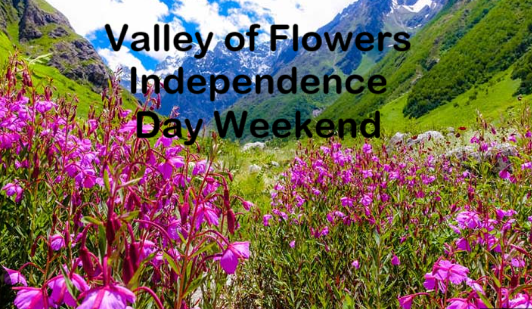 Valley of Flowers Independence Day Weekend trip poster
