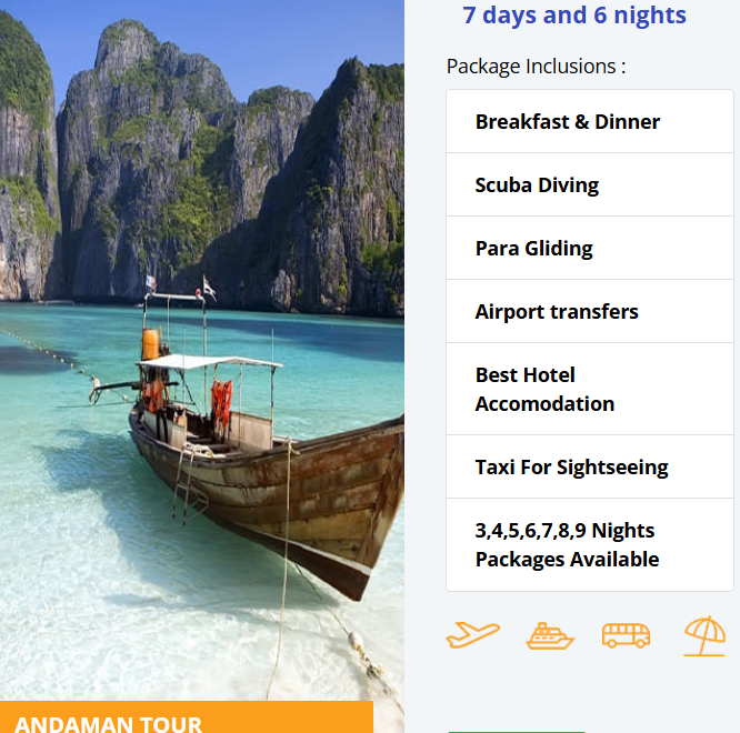 ANDAMAAN  TOUR trip poster
